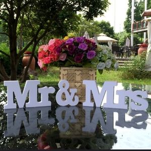 MR & MRS. Decoration centerpiece table.